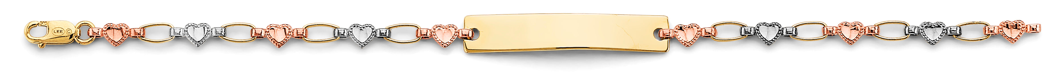 14K Yellow Gold Baby ID Bracelet - AB913