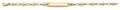 14K Yellow Gold Baby ID Bracelet - AB914