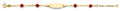 14K Yellow Gold Baby ID Bracelet - AB915