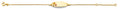 14K Yellow Gold Baby ID Bracelet - AB916
