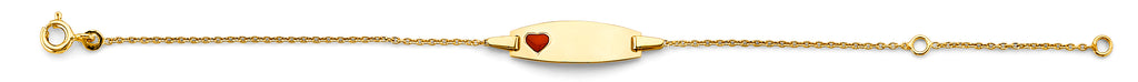14K Yellow Gold Baby ID Bracelet - AB919