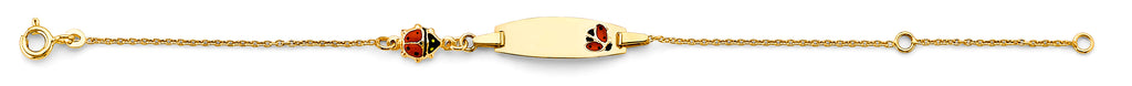 14K Yellow Gold Baby ID Bracelet - AB920