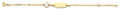 14K Yellow Gold Baby ID Bracelet - AB925
