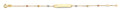 14K Yellow Gold Baby ID Bracelet - AB927