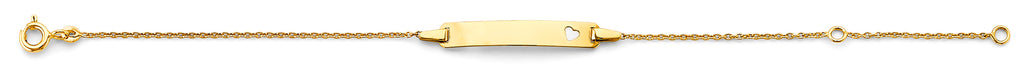 14K Yellow Gold Baby ID Bracelet - AB928