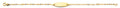 14K Yellow Gold Baby ID Bracelet - AB929