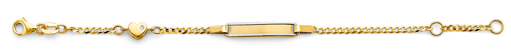 14K Yellow Gold Baby ID Bracelet - AB930