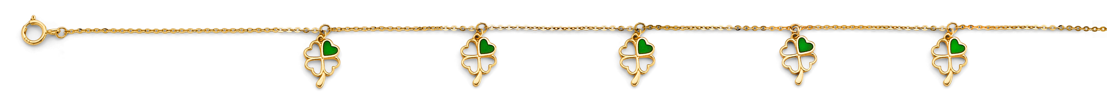 14K Yellow Gold Assorted Fancy Bracelet - AB933