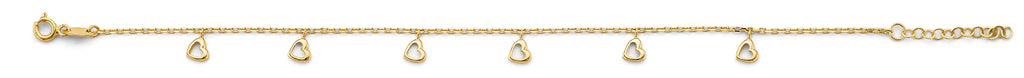 14K Yellow Gold Assorted Fancy Bracelet - AB934