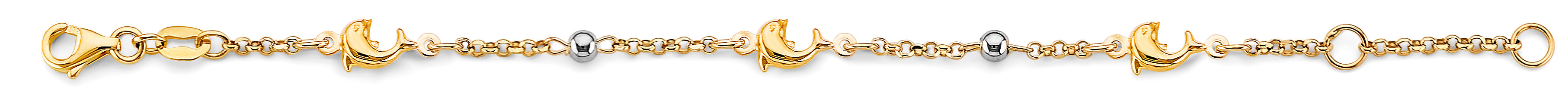 14K Yellow Gold Baby ID Bracelet - AB939