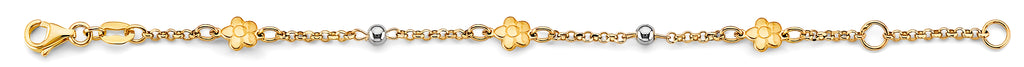 14K Yellow Gold Baby ID Bracelet - AB940