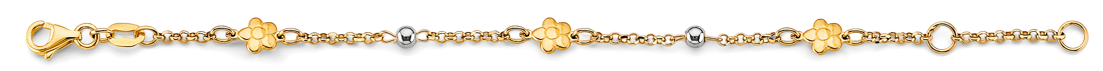 14K Yellow Gold Baby ID Bracelet - AB940