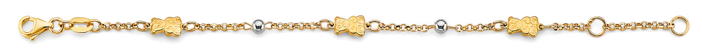 14K Yellow Gold Baby ID Bracelet - AB941