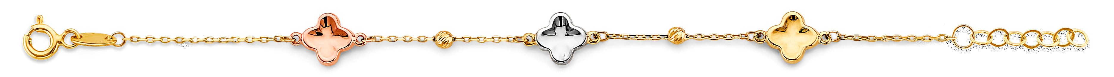 14K Yellow Gold Baby ID Bracelet - AB943