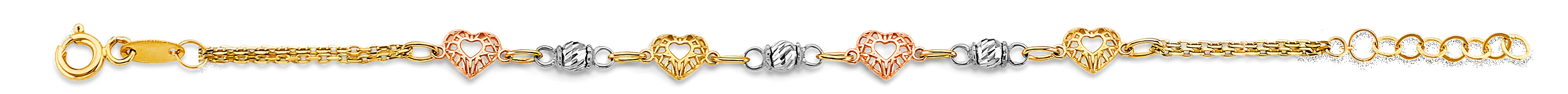 14K Yellow Gold Baby ID Bracelet - AB944