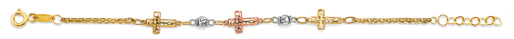 14K Yellow Gold Baby ID Bracelet - AB945