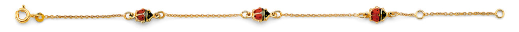 14K Yellow Gold Baby ID Bracelet - AB946