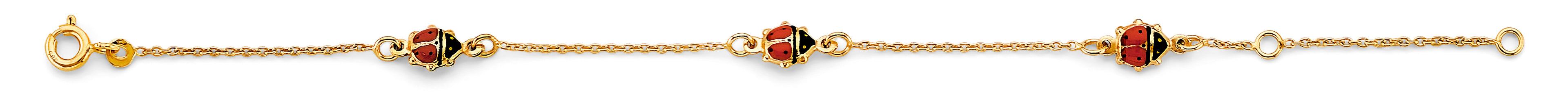 14K Yellow Gold Baby ID Bracelet - AB946