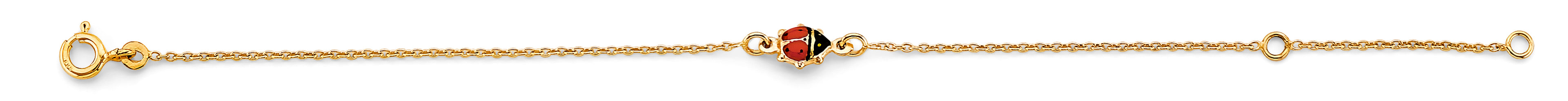 14K Yellow Gold Baby ID Bracelet - AB947
