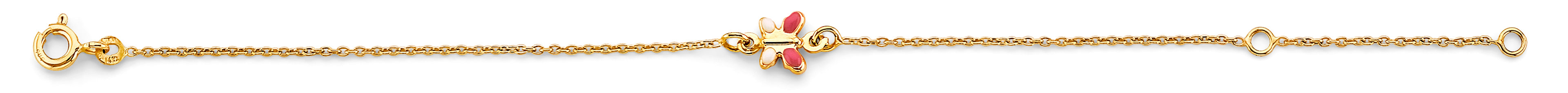 14K Yellow Gold Baby ID Bracelet - AB948