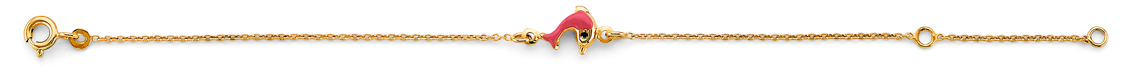 14K Yellow Gold Baby ID Bracelet - AB949