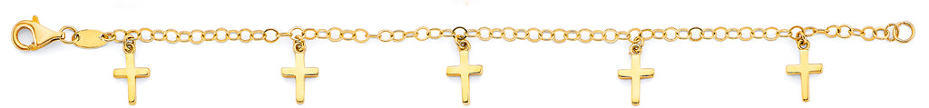 14K Yellow Gold Baby ID Bracelet - AB953