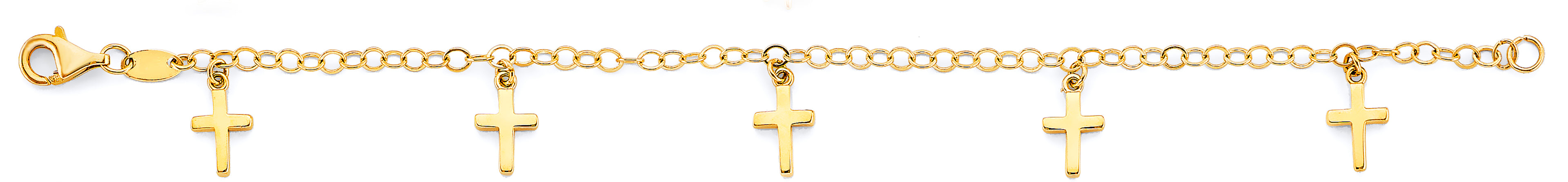 14K Yellow Gold Baby ID Bracelet - AB953