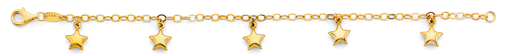 14K Yellow Gold Baby ID Bracelet - AB954