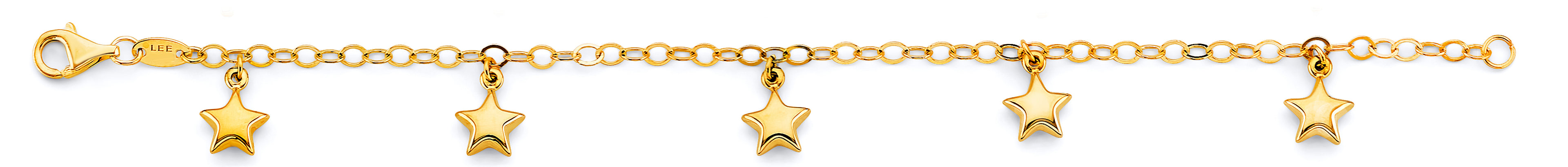14K Yellow Gold Baby ID Bracelet - AB954
