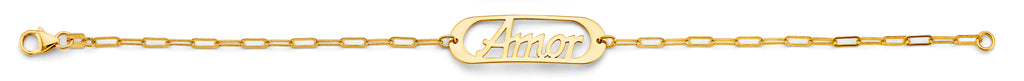 14K Yellow Gold Assorted Fancy Bracelet - AB960