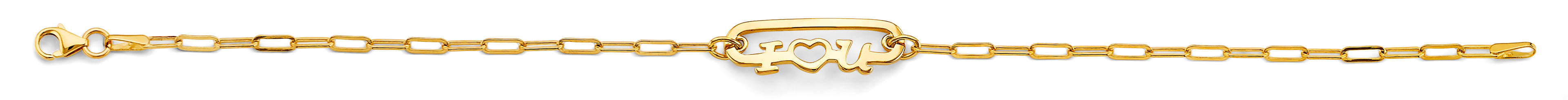 14K Yellow Gold Assorted Fancy Bracelet - AB961