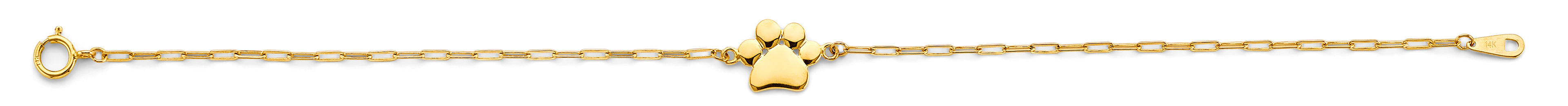 14K Yellow Gold Assorted Fancy Bracelet - AB965
