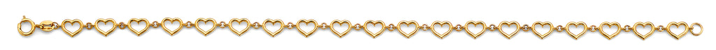 14K Yellow Gold Assorted Fancy Bracelet - AB966