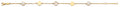 14K Yellow Gold Assorted Fancy Bracelet - AB967
