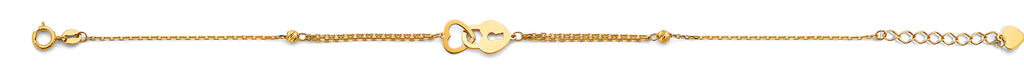 14K Yellow Gold Assorted Fancy Bracelet - AB969