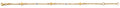 14K Yellow Gold Assorted Fancy Bracelet - AB970