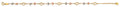 14K Yellow Gold Assorted Fancy Bracelet - AB975