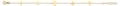 14K Yellow Gold Assorted Fancy Bracelet - AB979