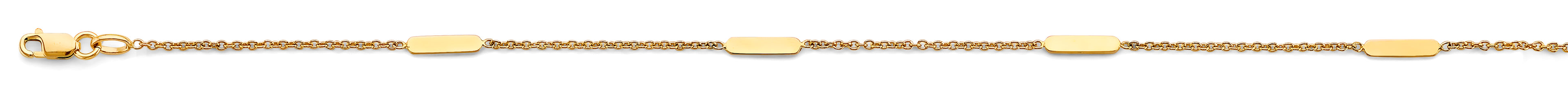 14K Yellow Gold Assorted Fancy Bracelet - AB980