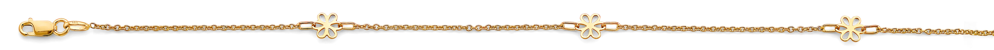 14K Yellow Gold Assorted Fancy Bracelet - AB982