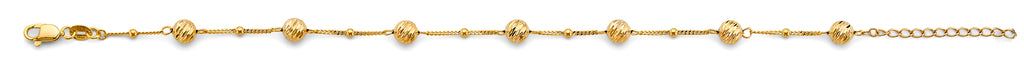 14K Yellow Gold Assorted Fancy Bracelet - AB983