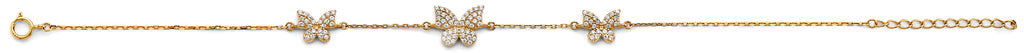 14K Yellow Gold Assorted Fancy Bracelet - AB989
