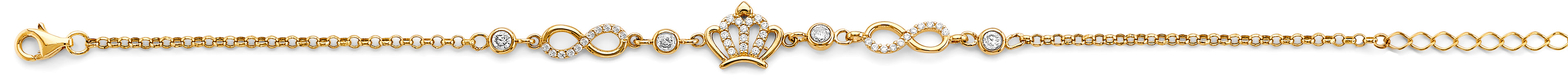 14K Yellow Gold Assorted Fancy Bracelet - AB990