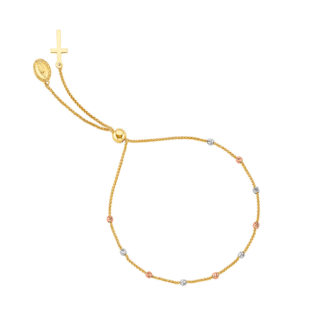 14K Yellow Gold Friendship Bracelet - AB995