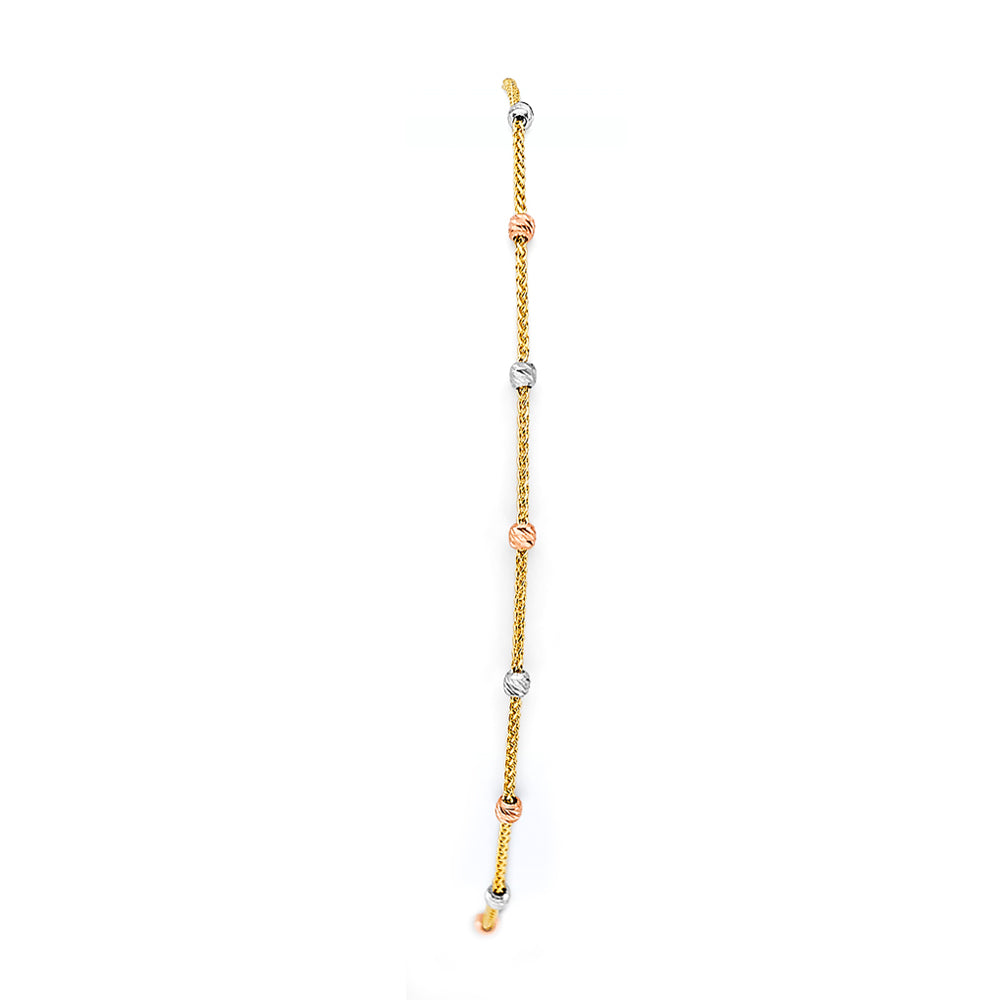 14K Yellow Gold Friendship Bracelet - AB995 - Image 2