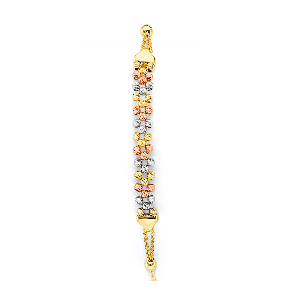14K Yellow Gold Friendship Bracelet - AB996