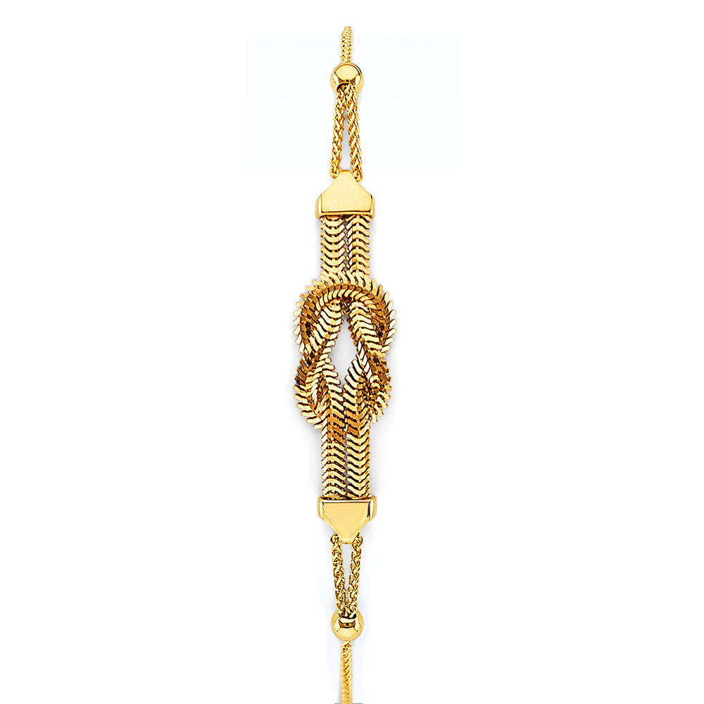 14K Yellow Gold Friendship Bracelet - AB997