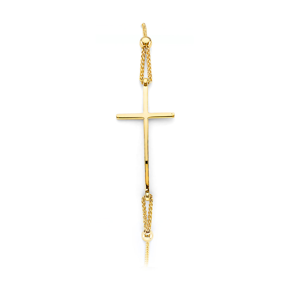14K Yellow Gold Friendship Bracelet - AB998