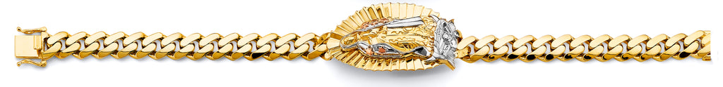 14K Yellow Gold Religious Bracelet - AB1003
