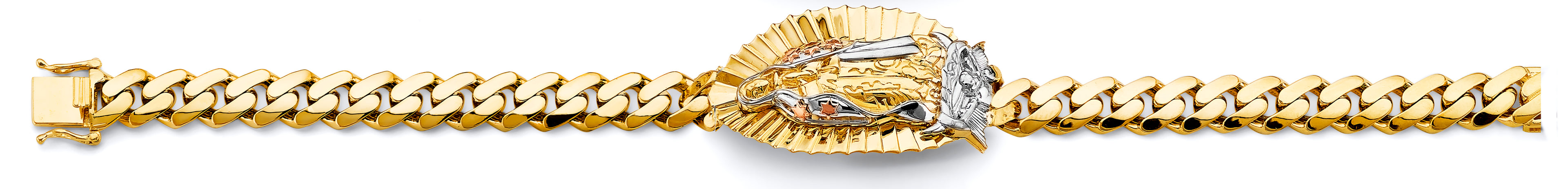 14K Yellow Gold Religious Bracelet - AB1003